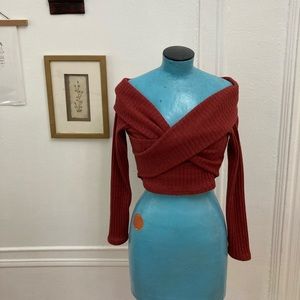 BOGO off shoulder crop top